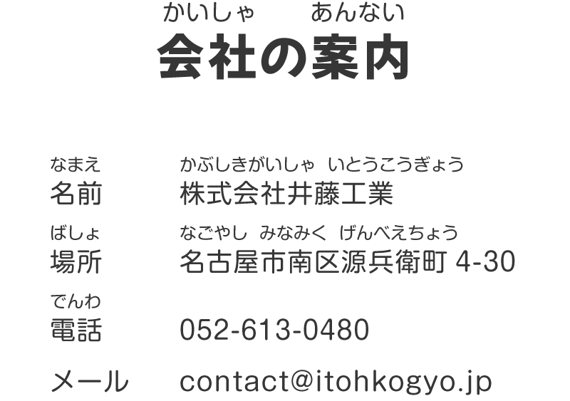 会社の案内